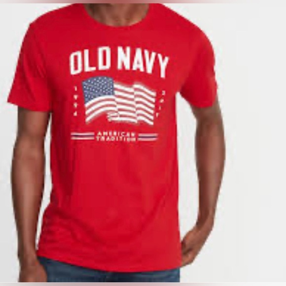Women's OLD NAVY Everywear 4th of July Robbie Red T-shirt - Picture 1 of 10